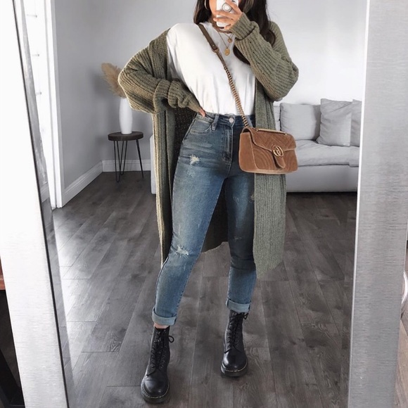 Denim - High Waisted Denim Jeans